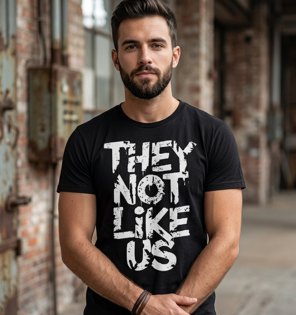 "THEY NOT LIKE US" Distressed Graphic Tee – Premium Streetwear