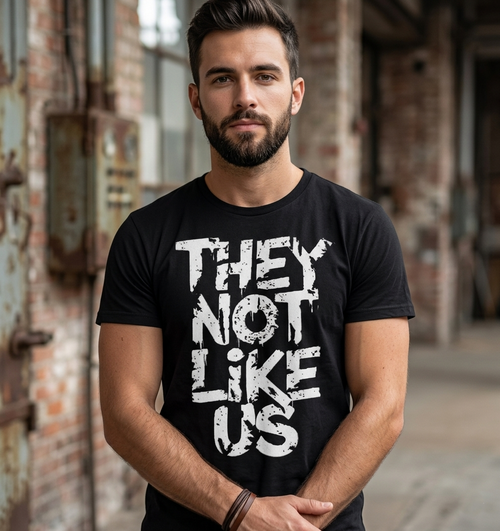 "THEY NOT LIKE US" Distressed Graphic Tee – Premium Streetwear