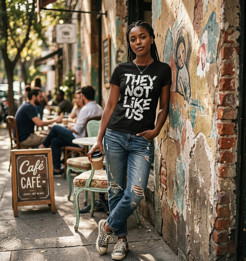"THEY NOT LIKE US" Distressed Graphic Tee – Premium Streetwear