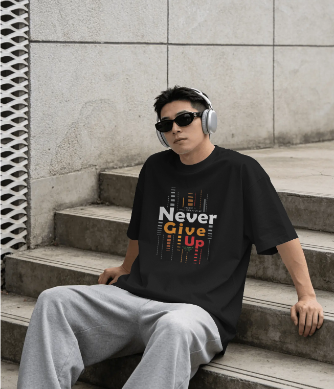Motivational Edge: Create Your Future Urban Graphic Black T-Shirt